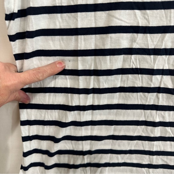 Nautica Womens Round Neck Short Sleeve Cotton Navy Seas T-Shirt Large - Picture 6 of 7